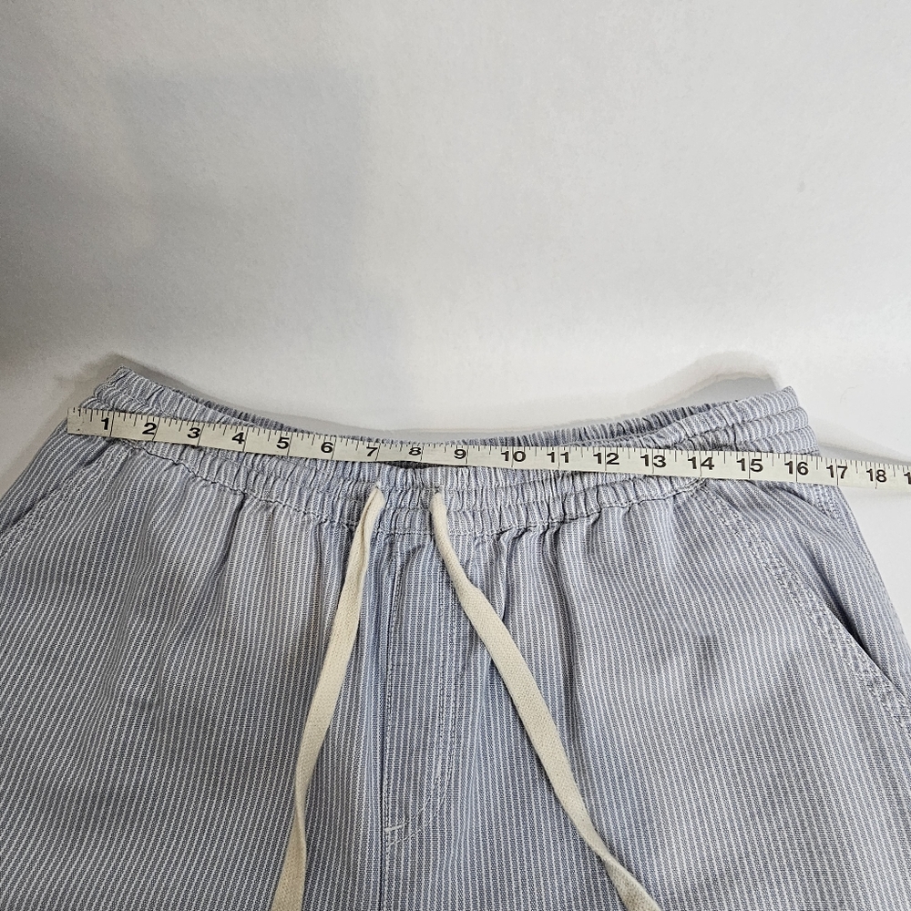 Aerie Baggy Cargo Wide Leg Chambray Elasti Drawstring Pull On Pants Large - Picture 12 of 16
